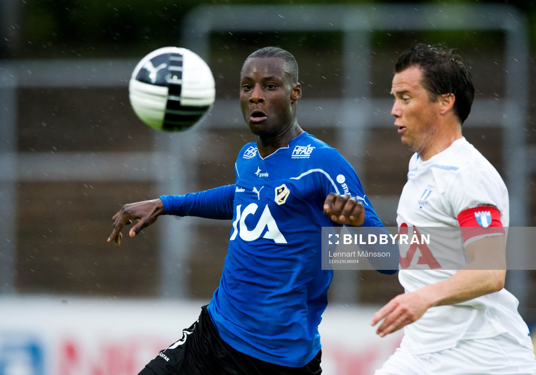 Joe Sise, Halmstad, och Daniel Andersson, Malmö