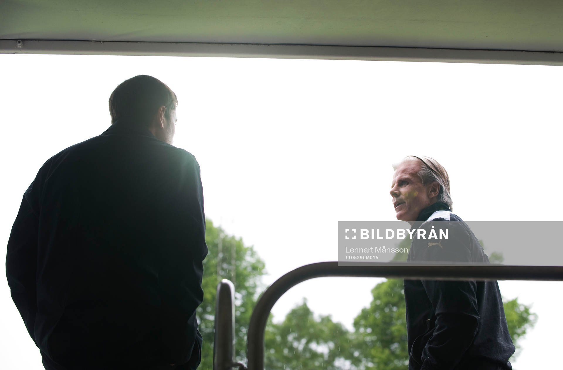 Roland Nilsson, tränare, Malmö FF och  Josep Clotet Ruiz,