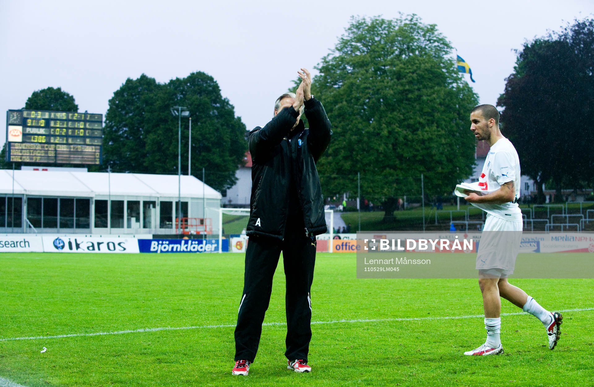 Roland Nilsson, tränare, Malmö, sista matchen med