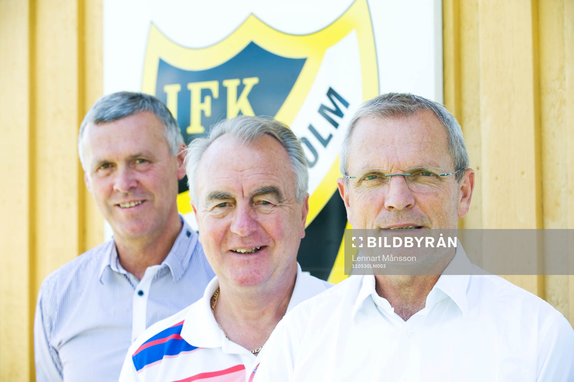 Tränarkvartetten fr.v., Mats Flinck, ordförande,  Björn