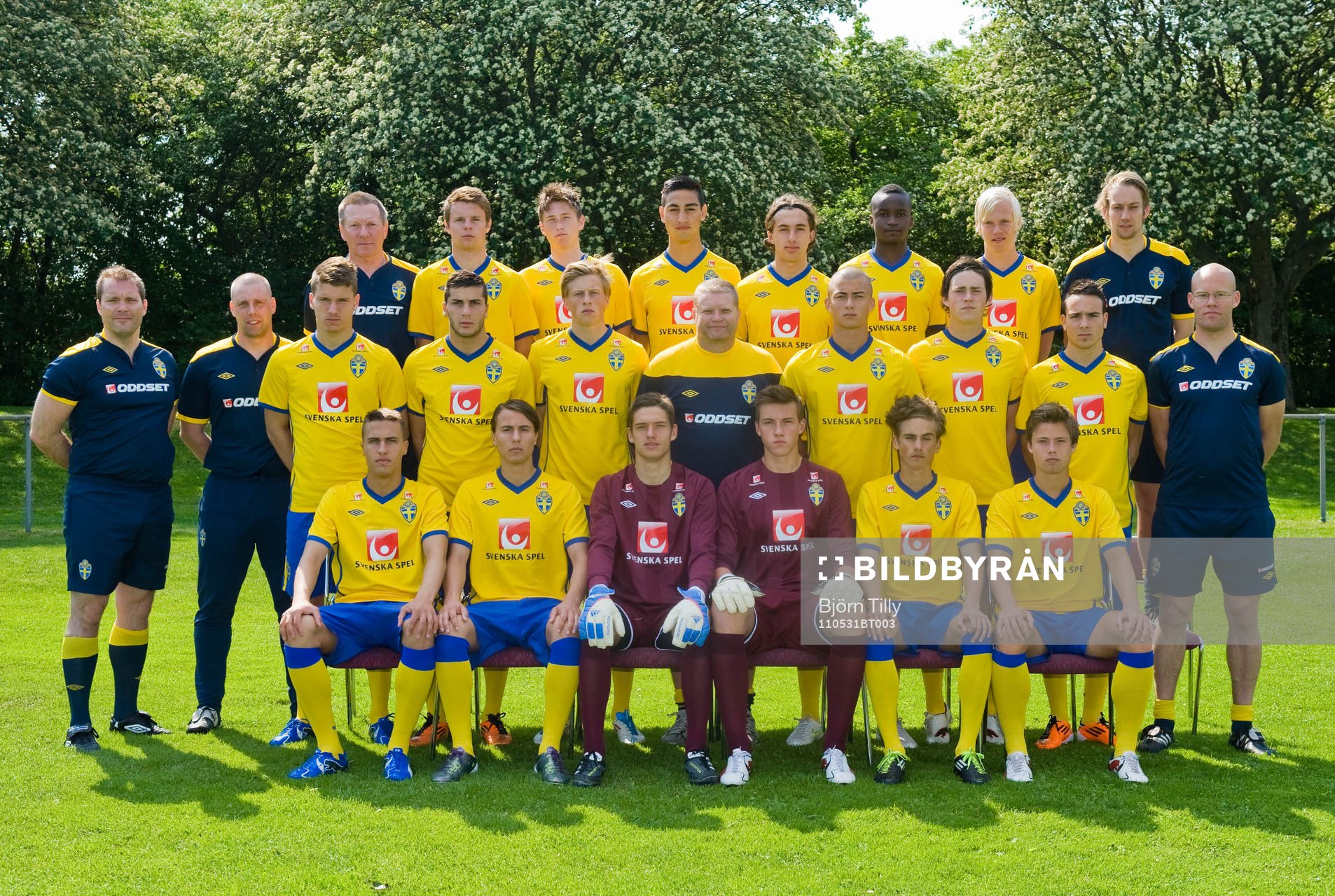 Fotboll, Sverige, Pojkar P18 / 83, lagbild