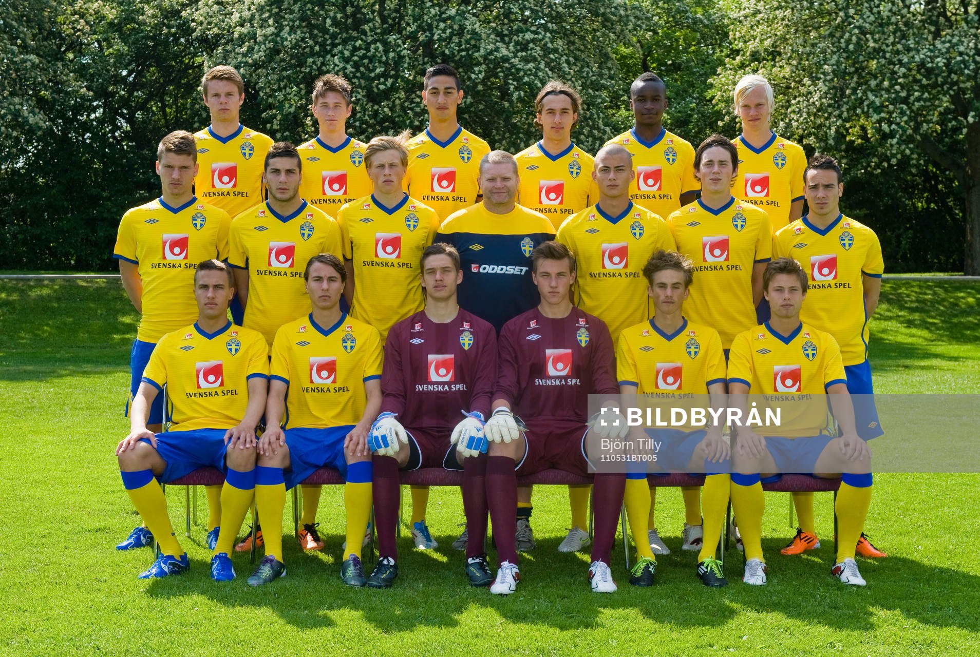 Fotboll, Sverige, Pojkar P18 / 83, lagbild