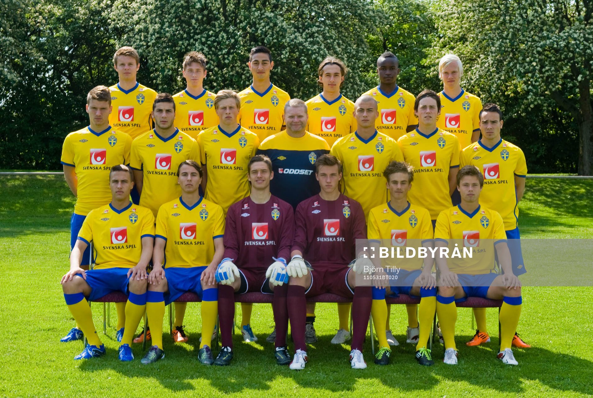 Fotboll, Sverige, Pojkar P18 / 83, lagbild