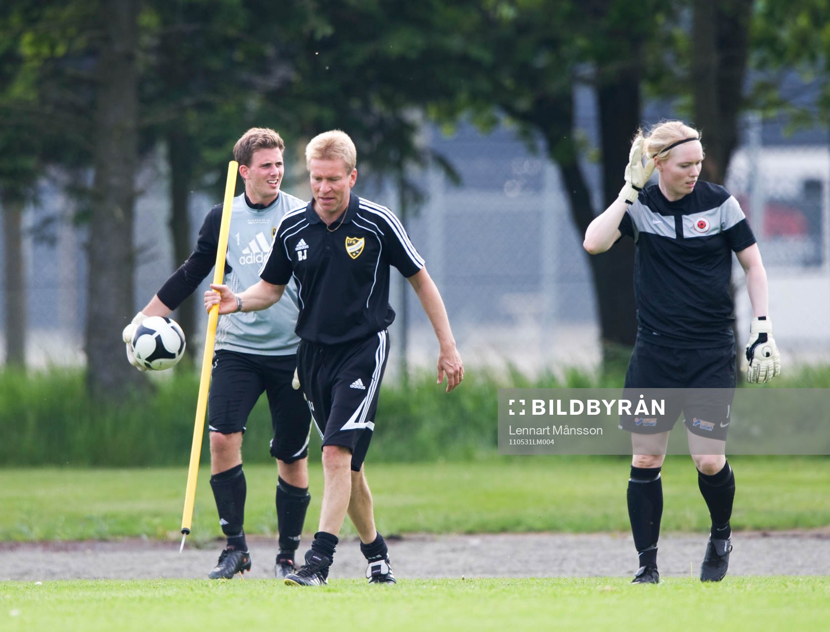 Fotboll, IFK Hässleholm, målvaktsträning med