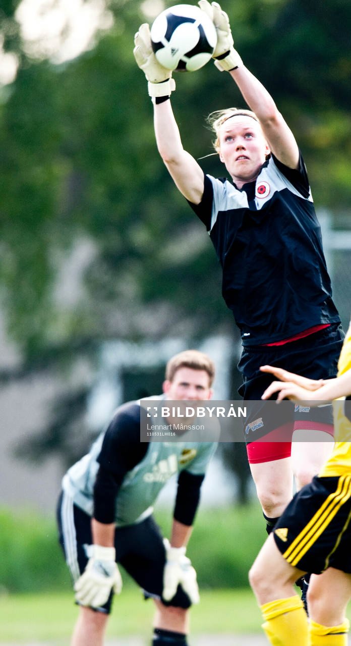 Målvaktsträning med VM-målvakten Hedvig Lindahl och