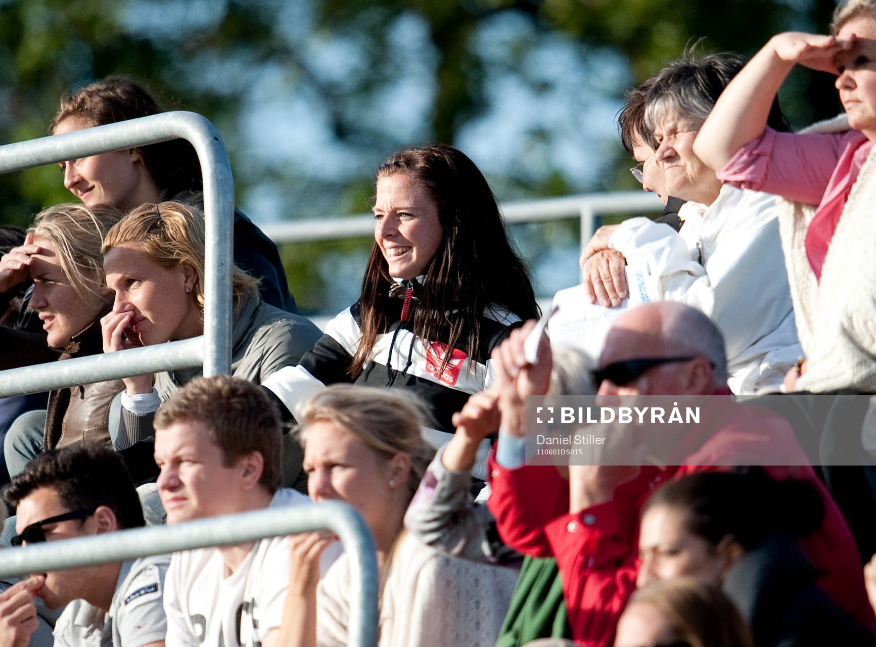 Lotta Schelin på läktaren