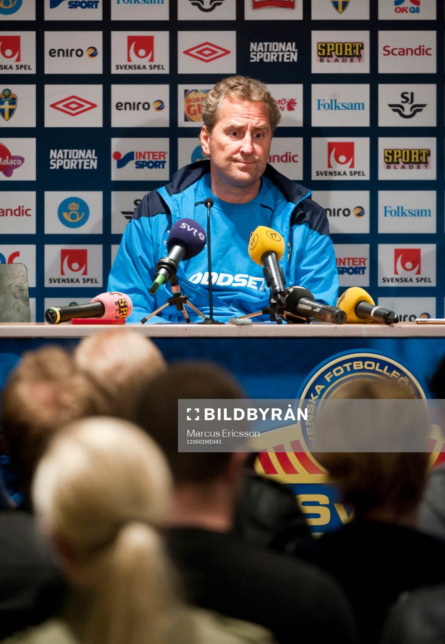 Erik Hamrén, förbundskapten meddelar att Zlatan