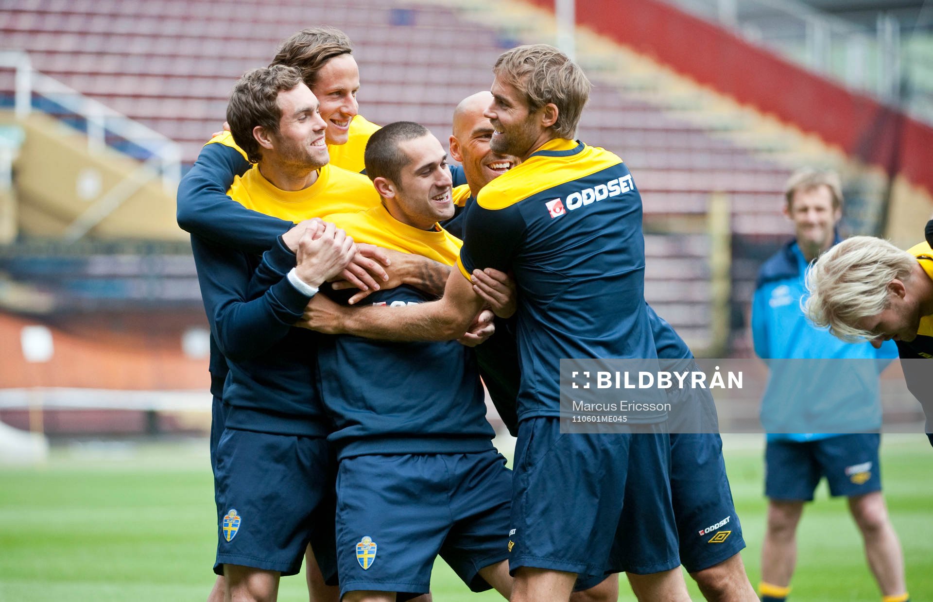Jonas Olsson, Johan Elmander, Daniel Majstorovic, Emir