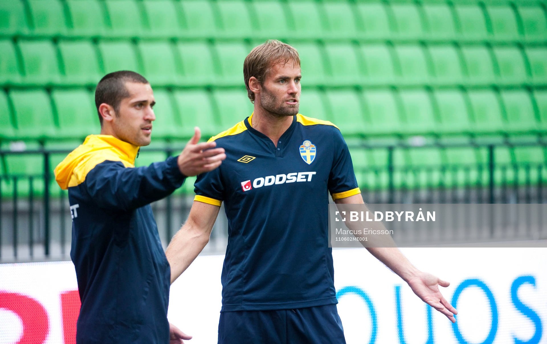 Emir Bajrami och Olof Mellberg