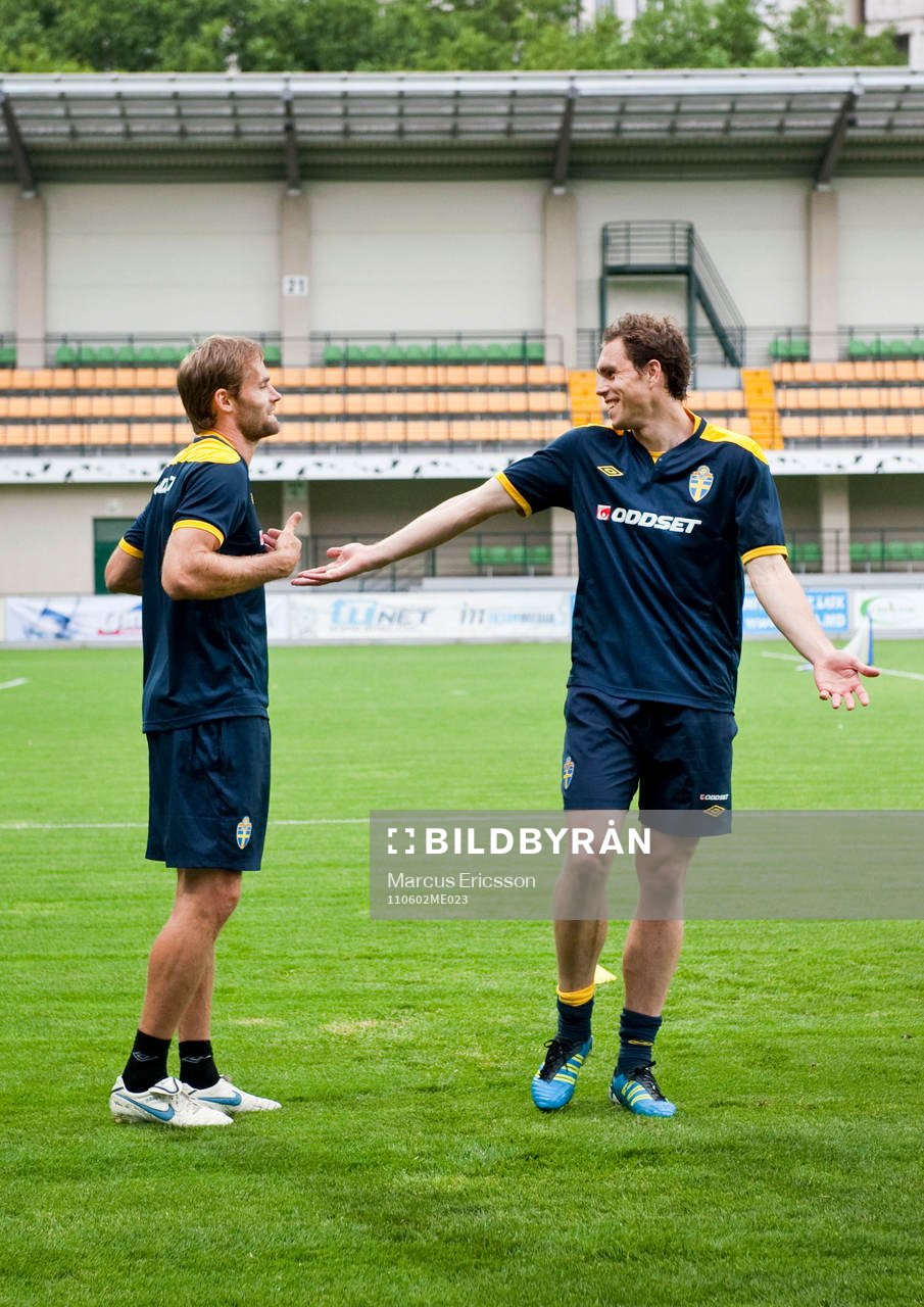 Olof Mellberg och Johan Elmander