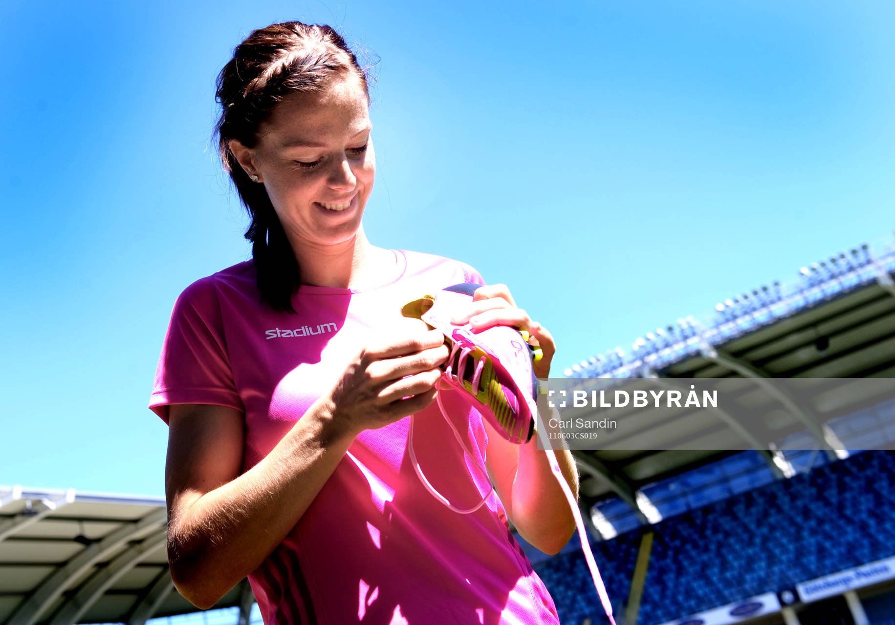 Lotta Schelin. Stadium, Adidas, skor, fotbollskor