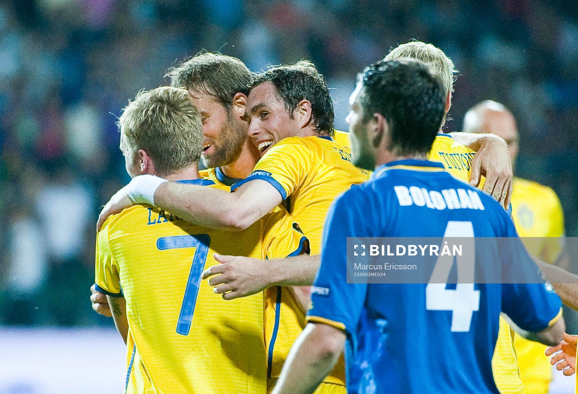 Johan Elmander i jubel