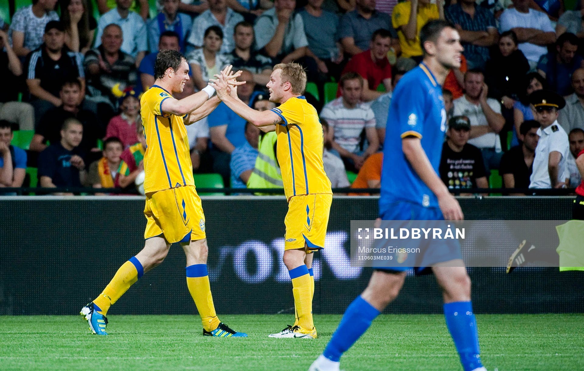 Johan Elmander, Sverige, jubel