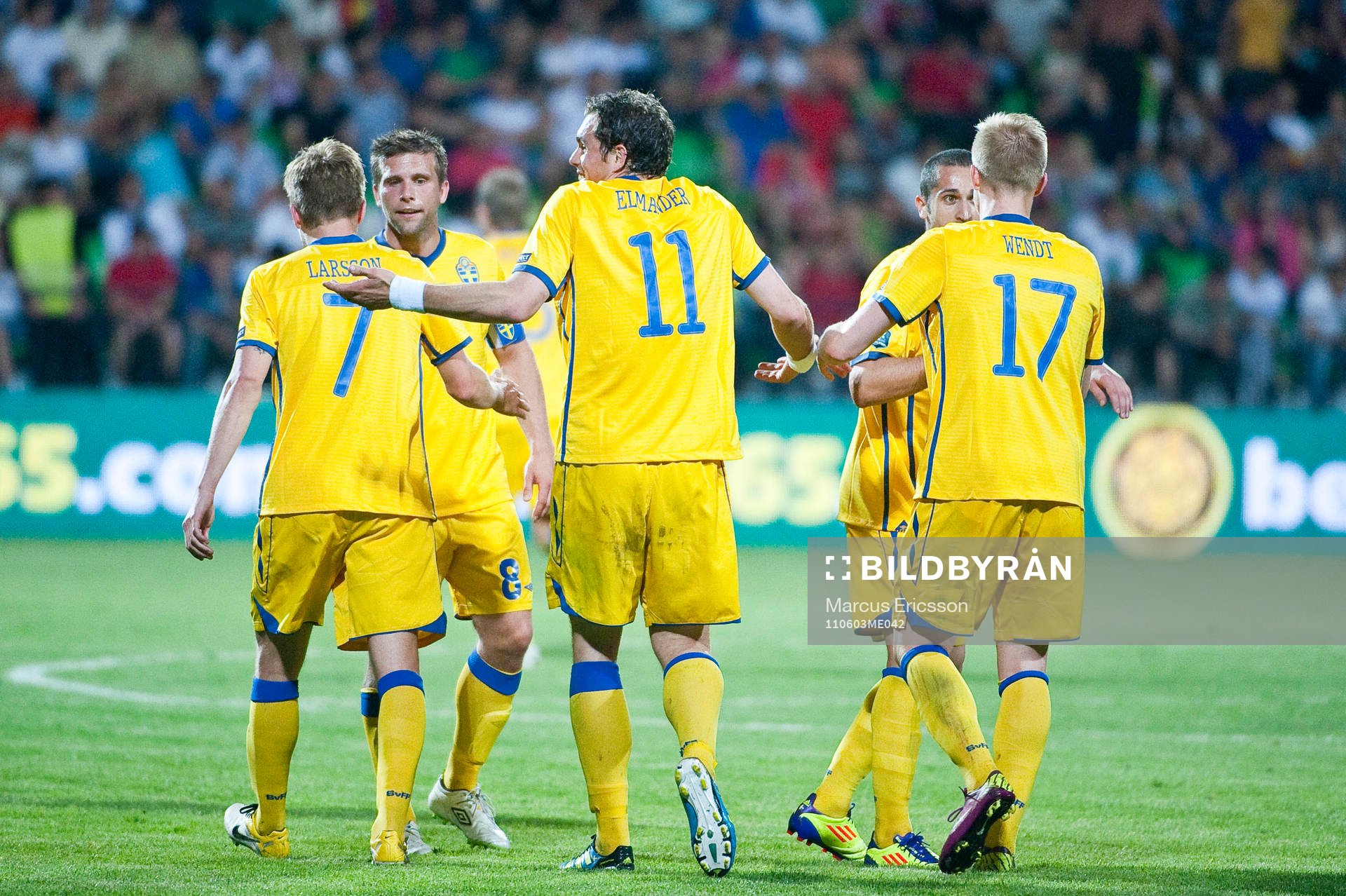 Johan Elmander, Sverige, jubel