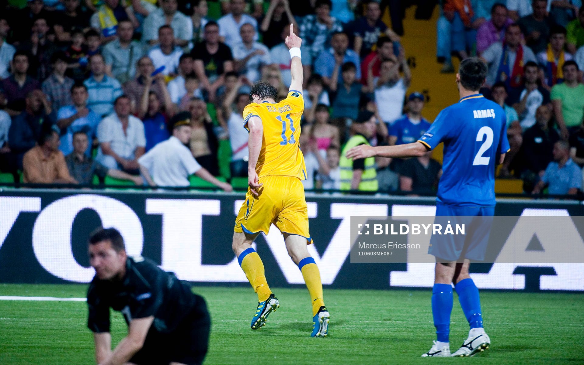Johan Elmander, Sverige, jubel