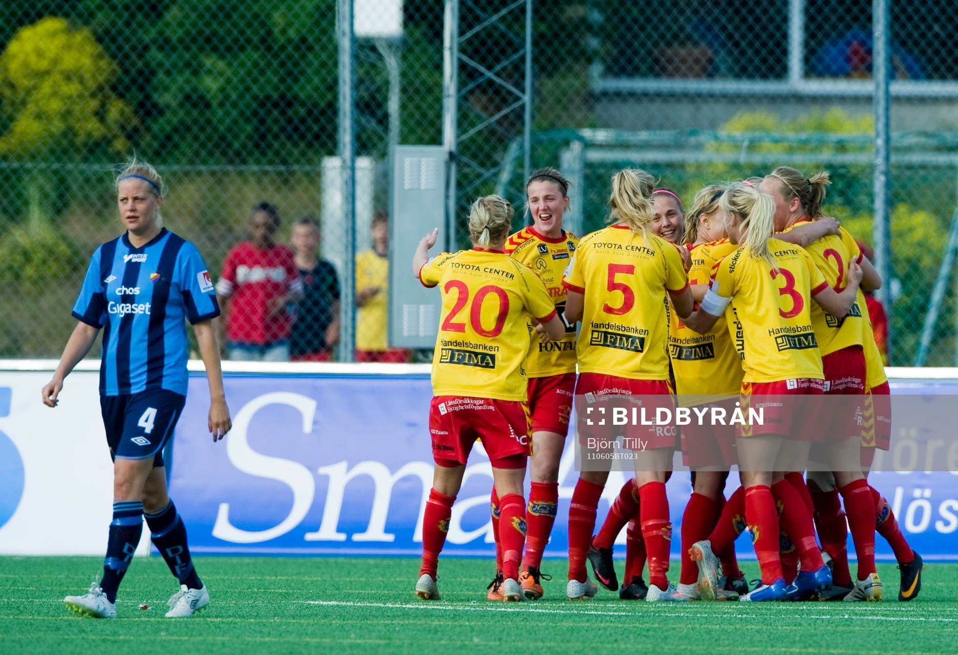 Caroline Sjöblom, Djurgården och jubel