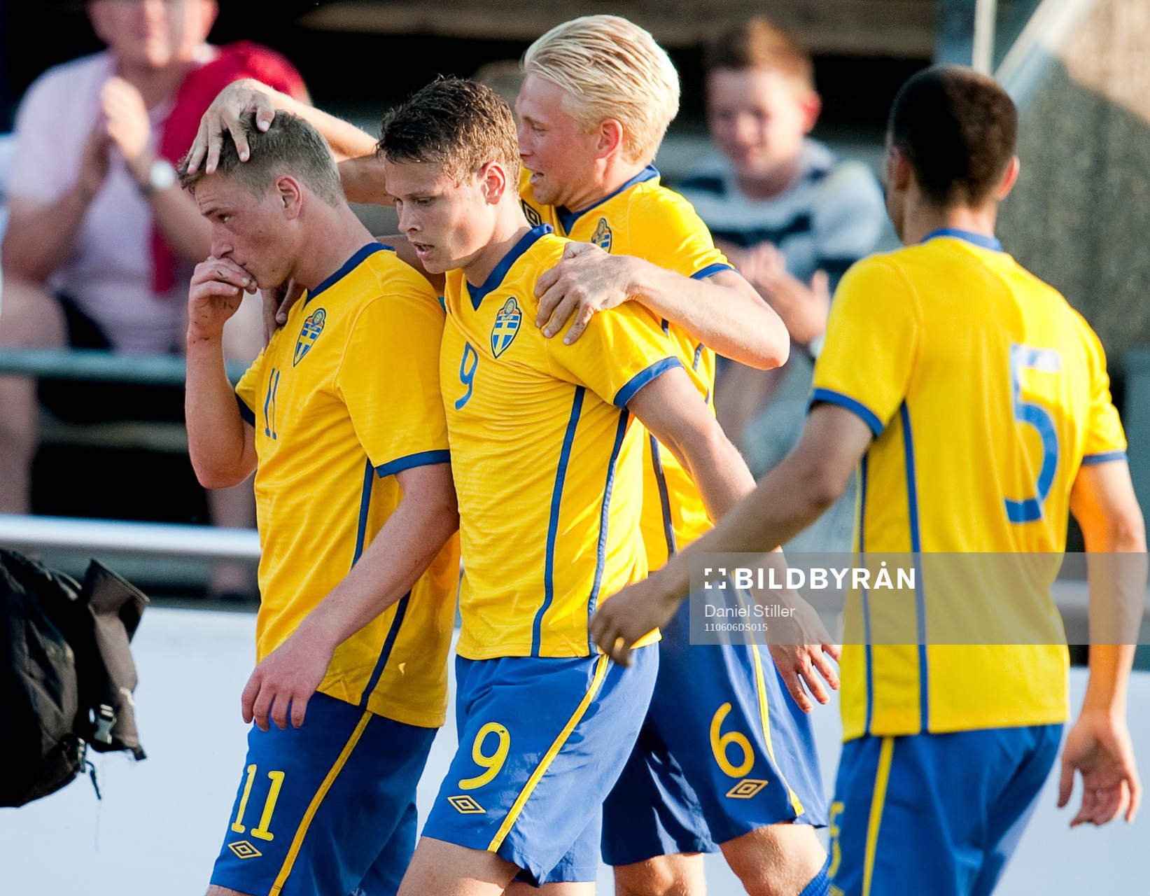 John Guidetti, Sverige, gör 1-0, jubel Viktor Claesson,