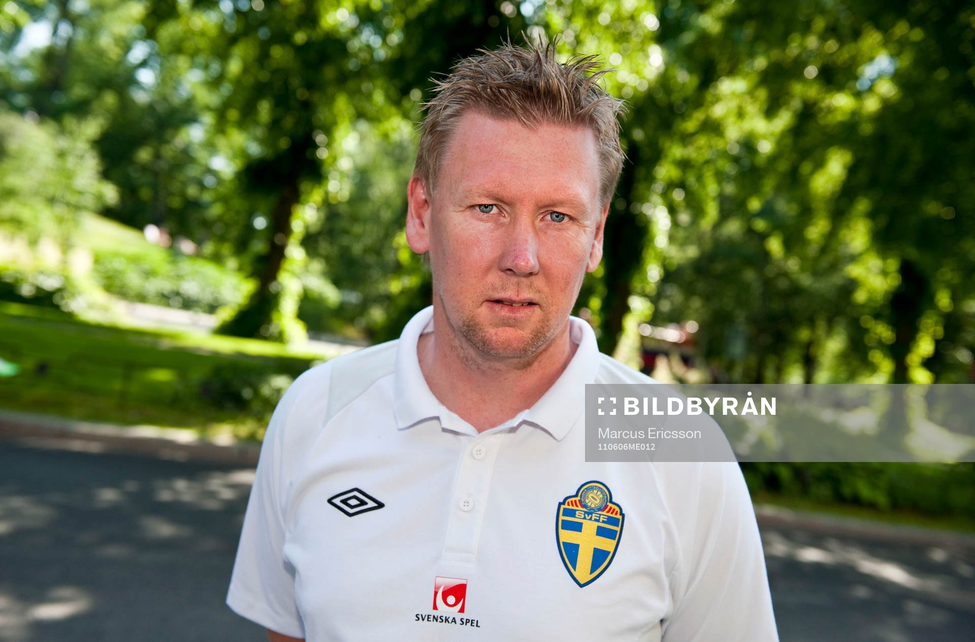 Fotboll, EM-kval, Sverige A, presskonferens