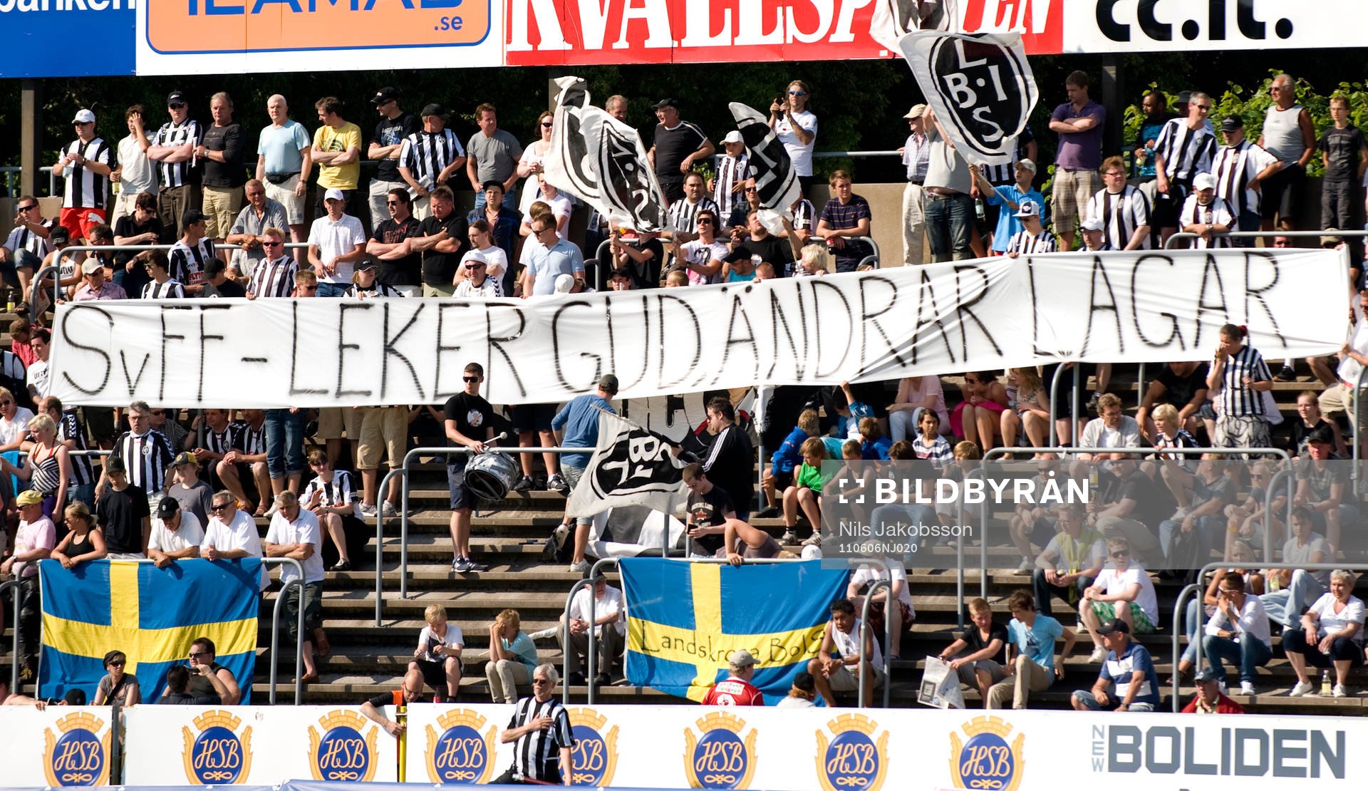 publiken i Landskrona har vissa synpunkter på SvFF