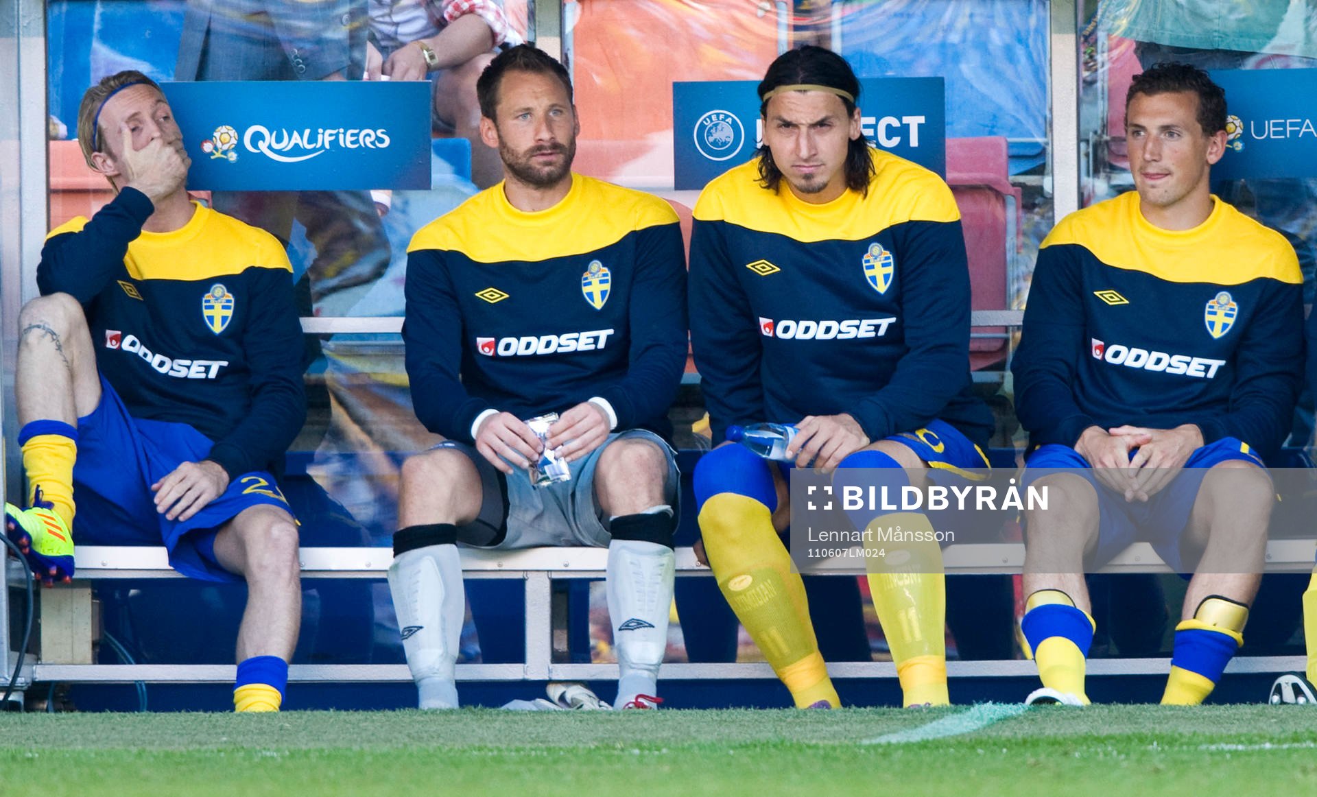 Zlatan Ibrahimovic tar plats på avbytarbänken