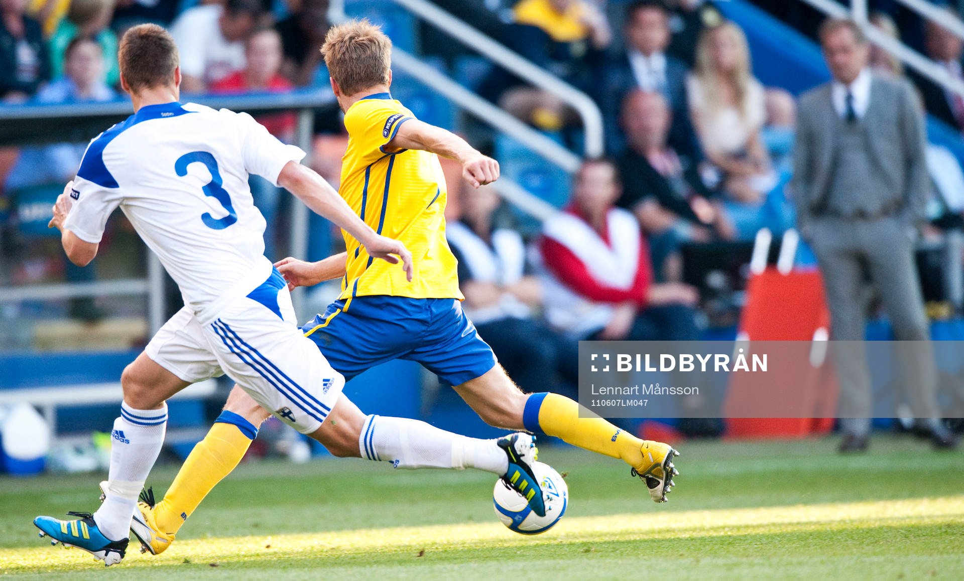 Fotboll, EM-kval, Sverige A - Finland