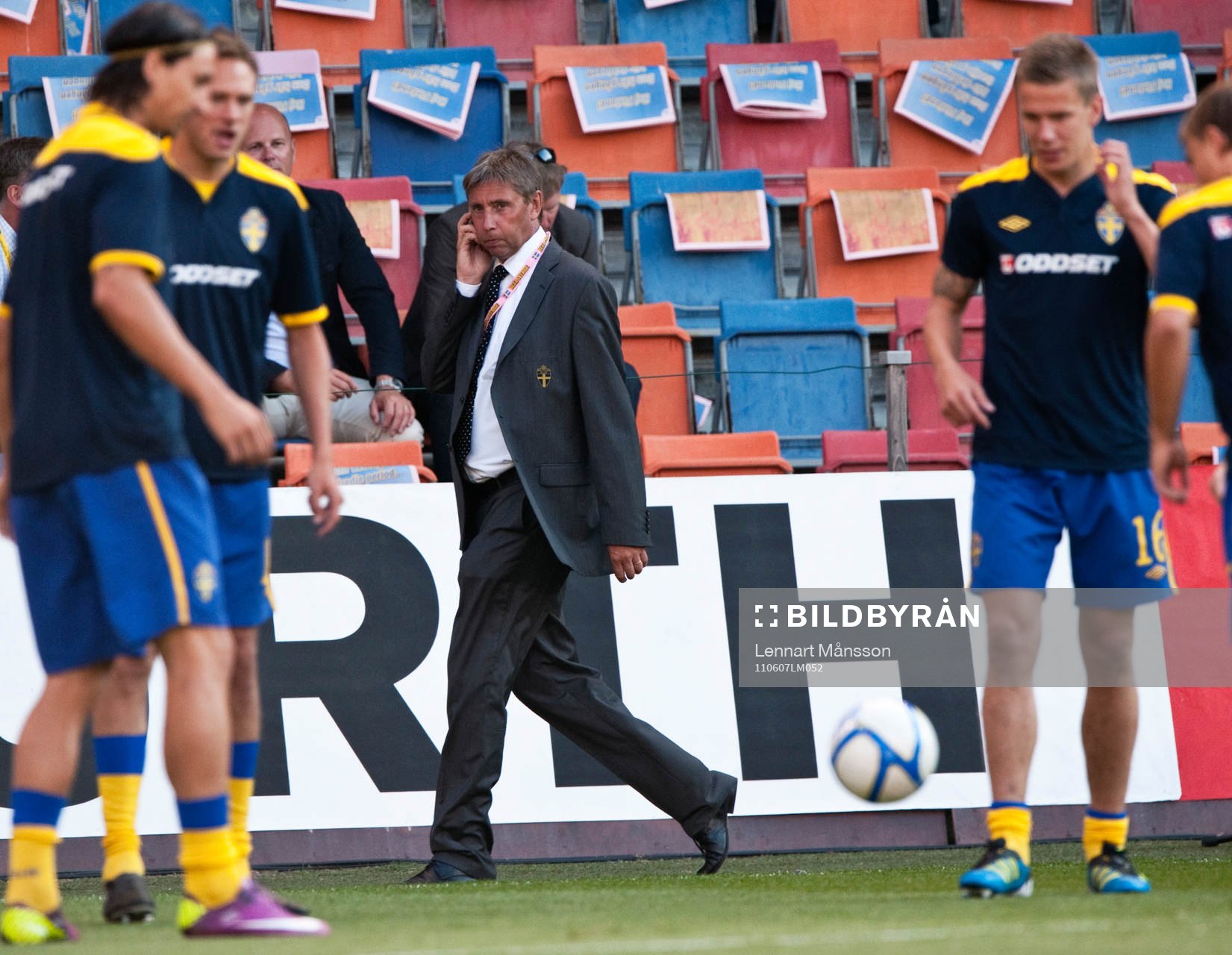 Fotboll, EM-kval, Sverige A - Finland