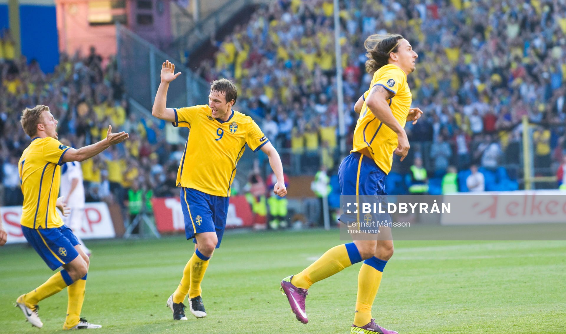 2-0, Zlatan Ibrahimovic, som jublar och skojar med att