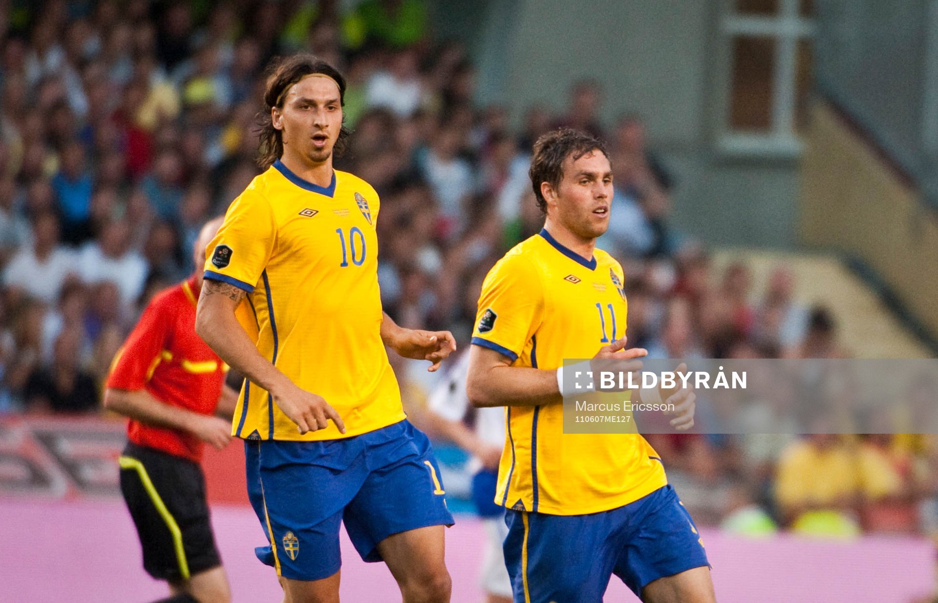Zlatan Ibrahimovic, och Johan Elmander, Sverige