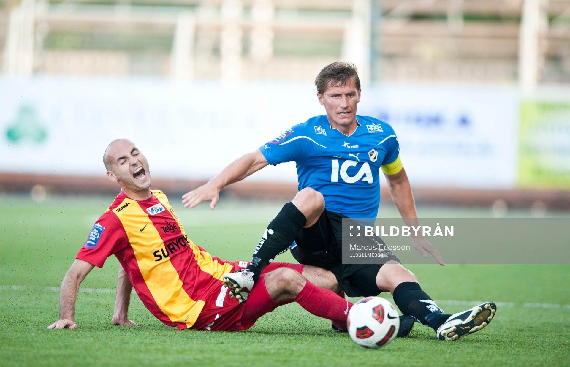  Dinko Felic, Syrianska och Tomaz Zvirgzdauskas, Halmstad