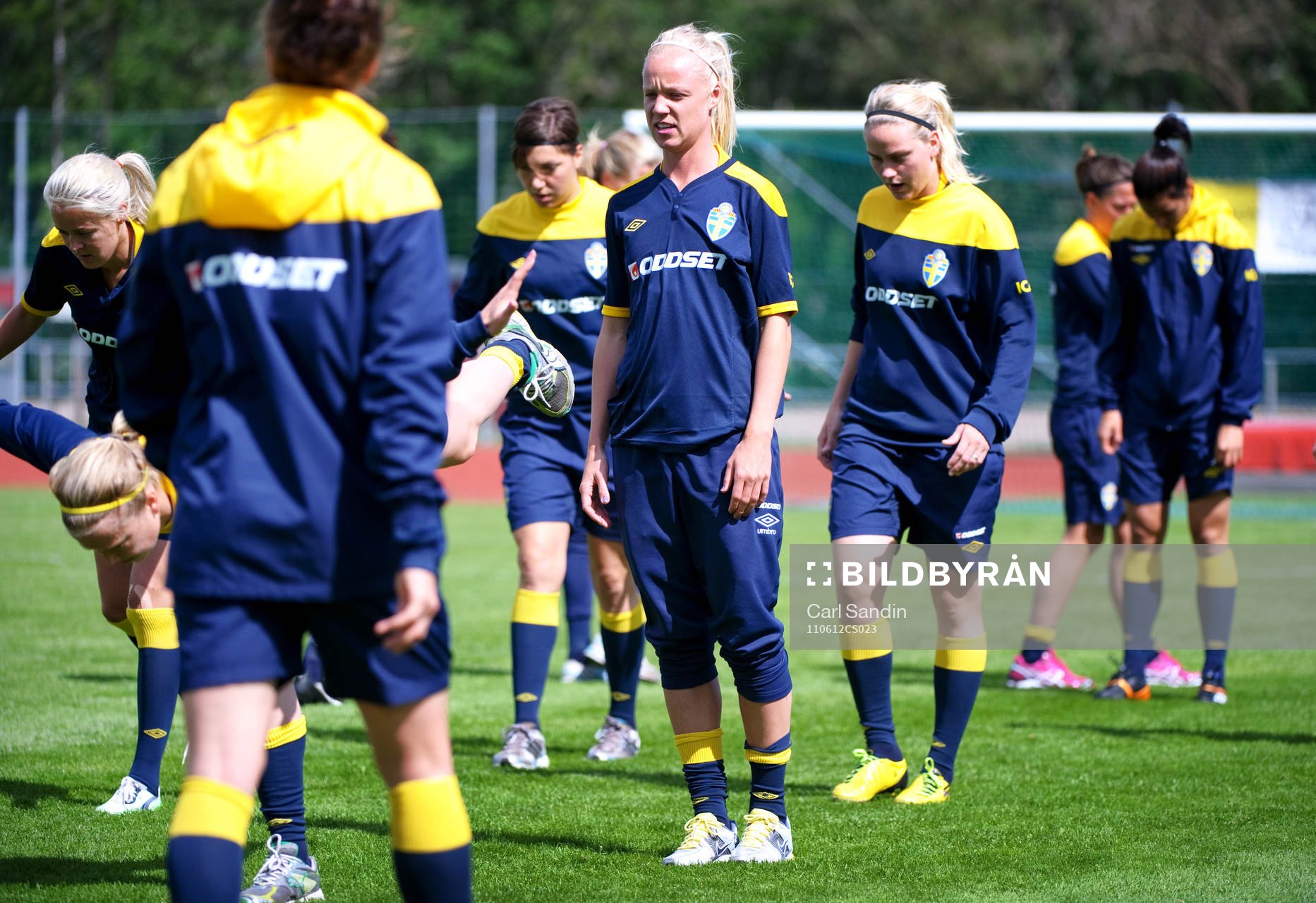 Fotboll, Dam, Sverige, Träning