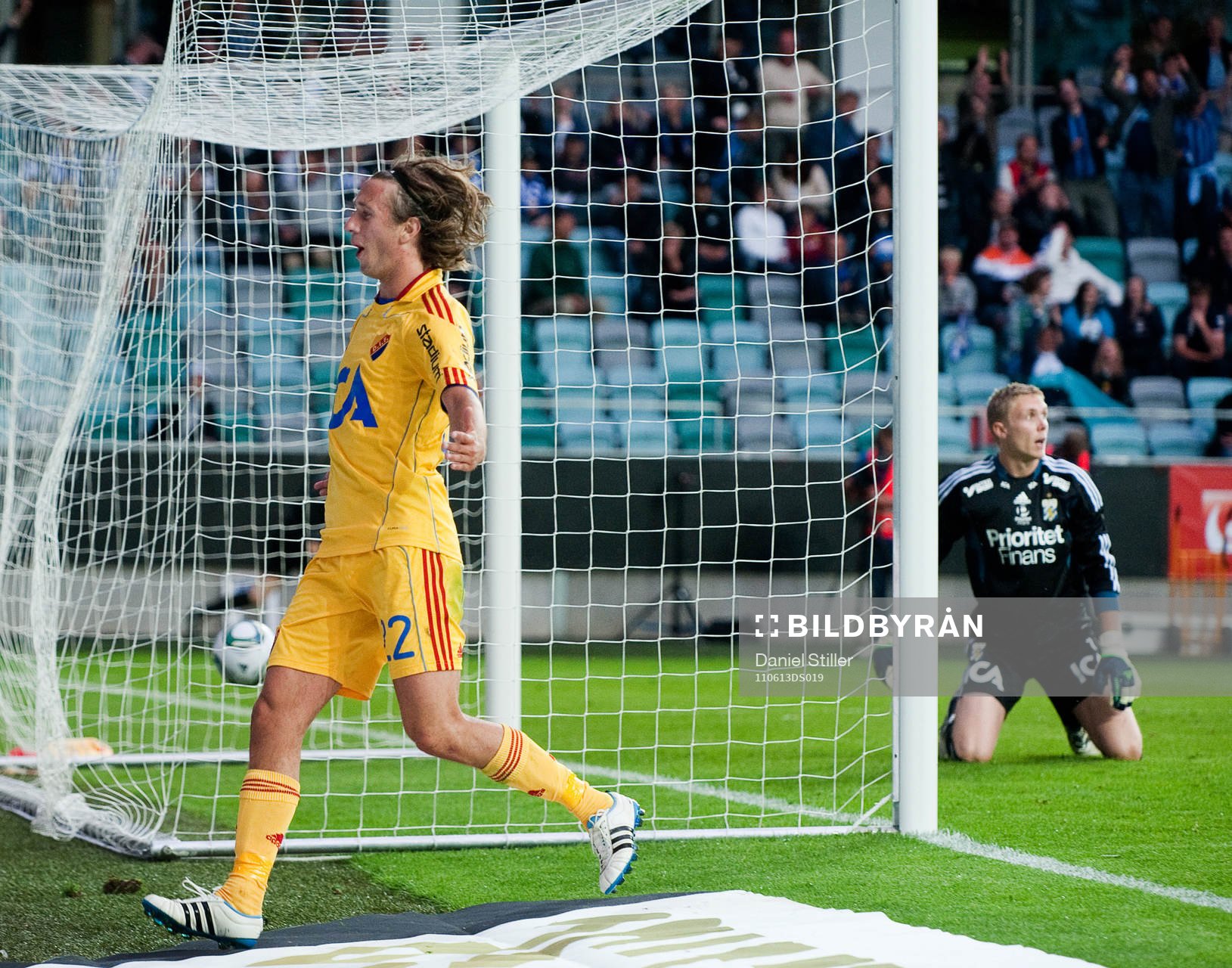 Philip Hellquist, Djurgården, gör 0-4 bakom Marcus