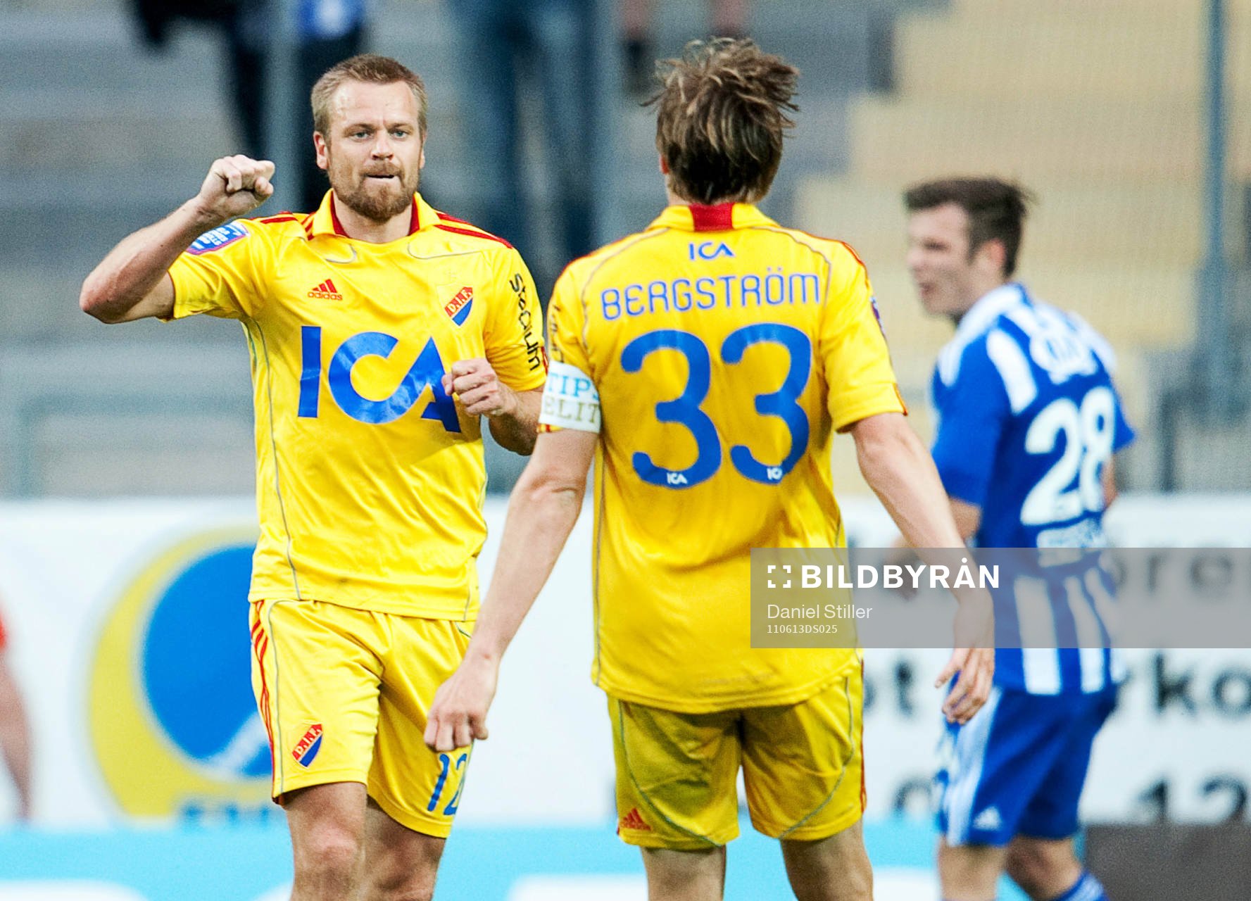 Mattias Jonson, Djurgården, gör 0-2, jubel