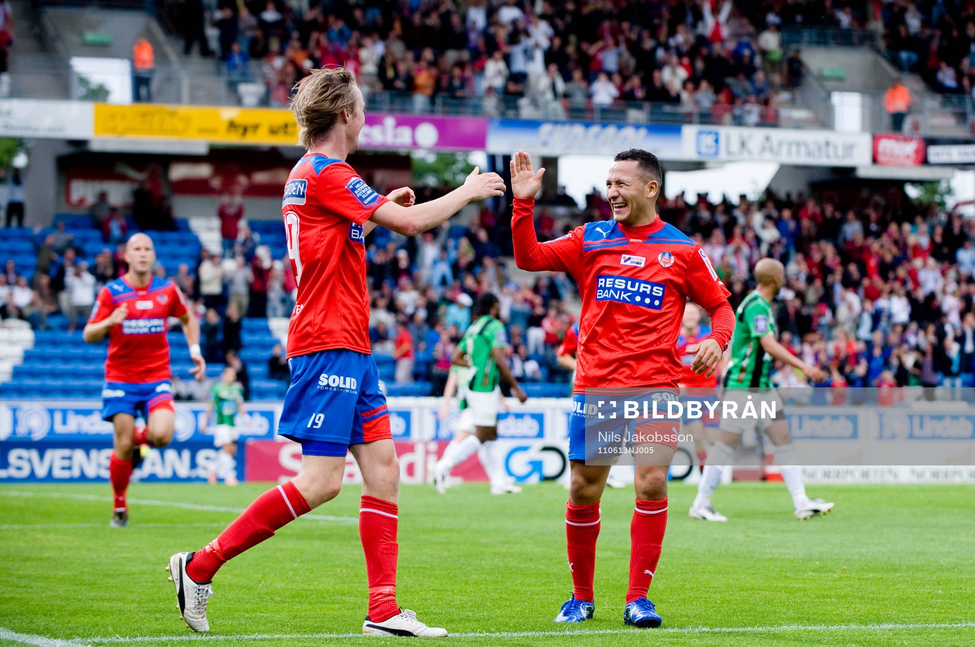 Rasmus Jönsson, Rachid Bouaouzan, Helsingborg jubel