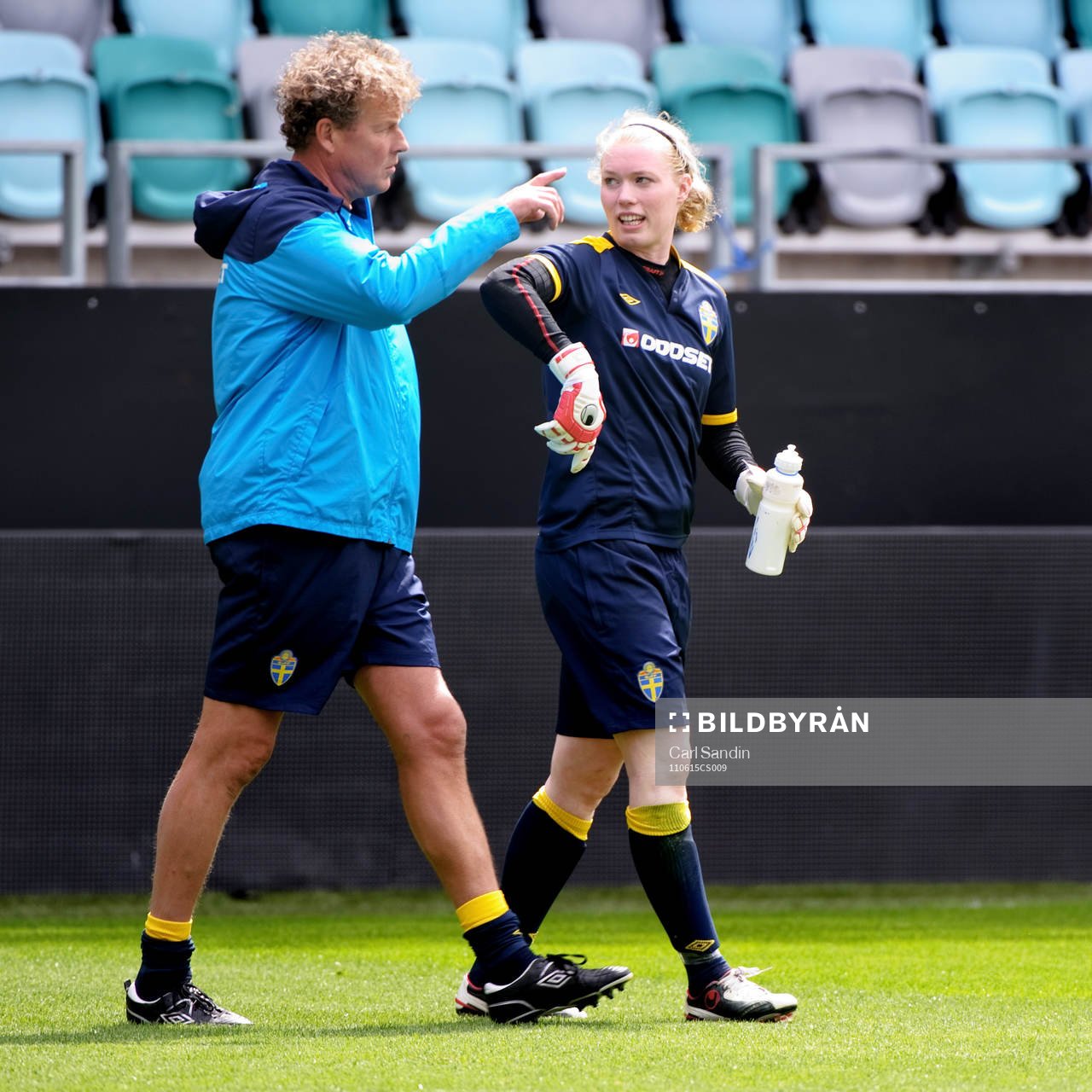 Mikael Olsson, målvaktstränare, Hedvig Lindahl, målvakt,