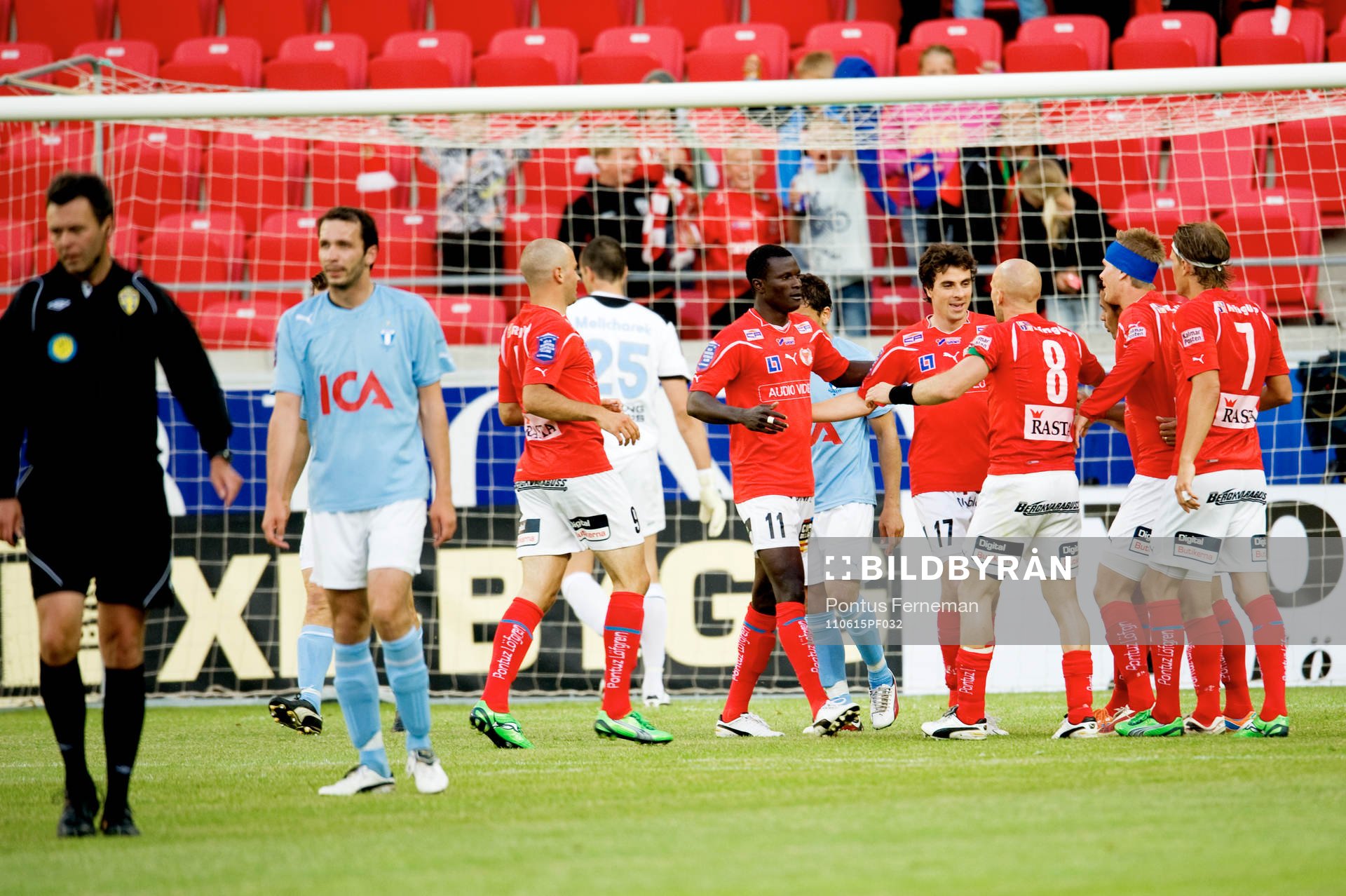 Abiola Dauda, Daniel Mendes, Henrik Rydström, Kalmar, jubel