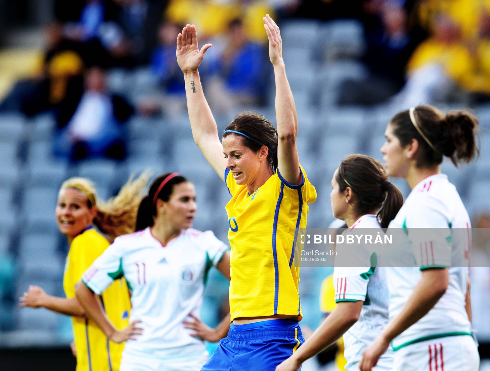Lotta Schelin, Sverige, jubel