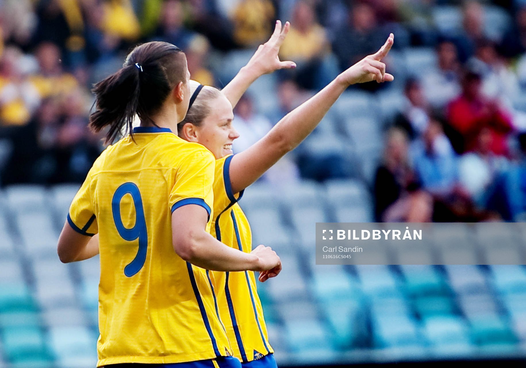Lisa Dahlkvist, Sverige, jubel 1-0