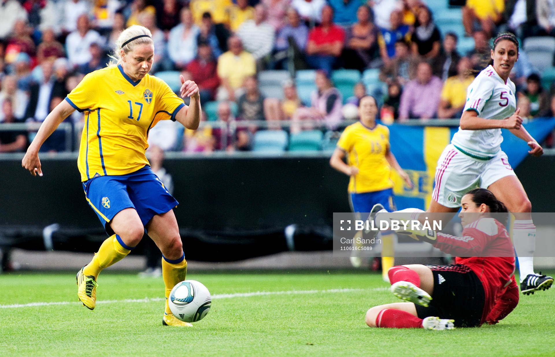 Lisa Dahlkvist, Sverige, Cecilia Santiago, målvakt, Mexiko