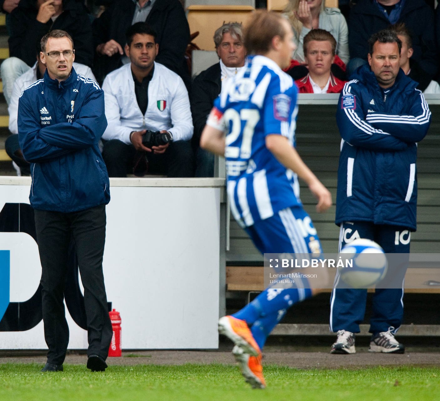 Jonas Olsson, tränare och Stefan Rehn, tränare
