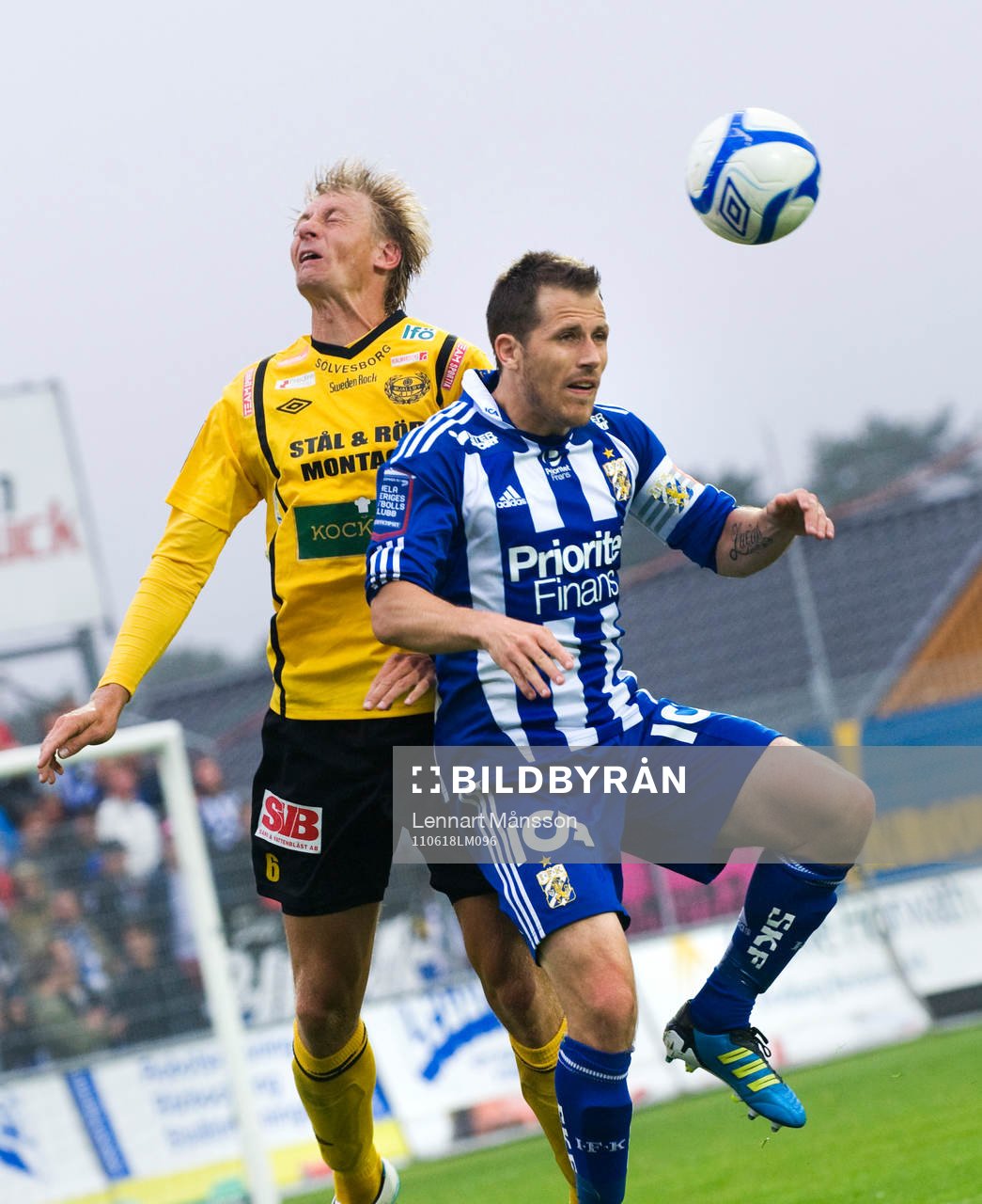 Patrik Rosengren, Mjällby, och Tobias Hysén, IFK Göteborg