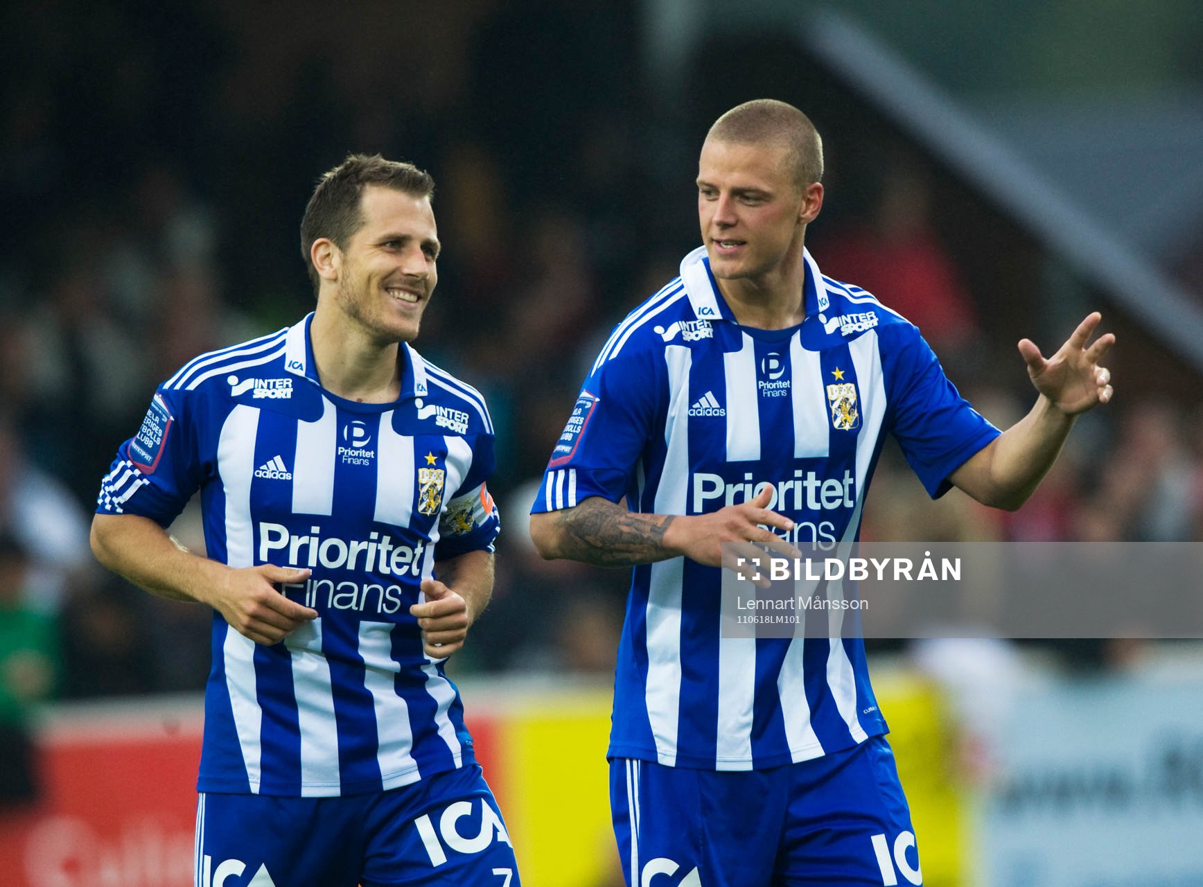 Målskyttarna Tobias Hysén och Ragnar Sigurdsson, IFK