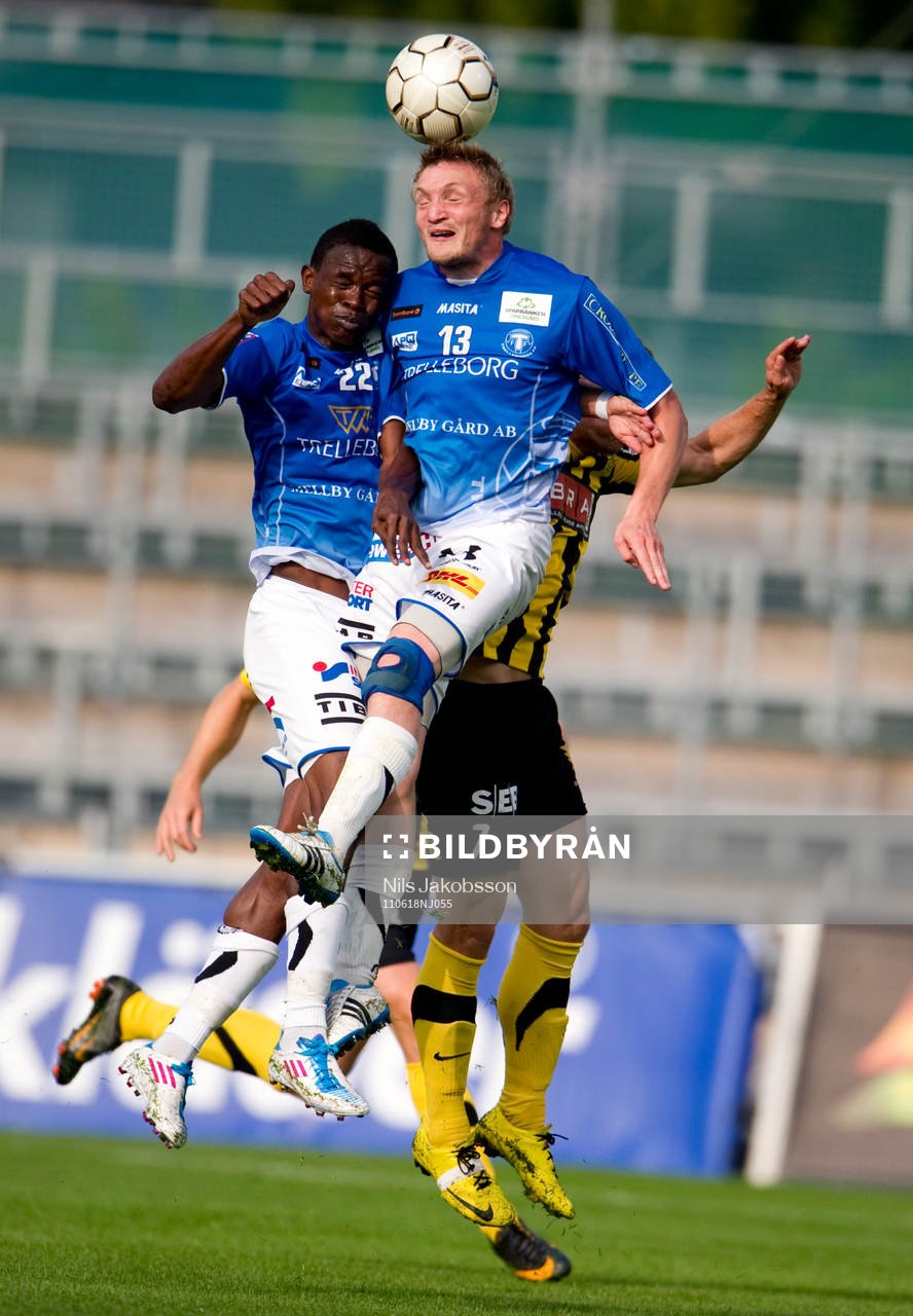 Ibrahim Koroma, Fredrik Jensen, Trelleborg krockar