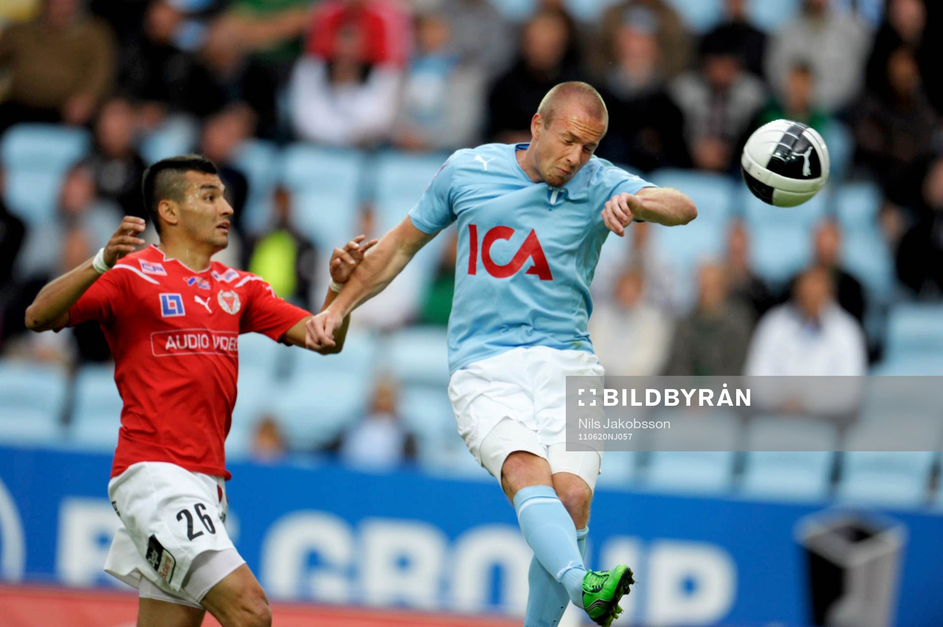 Daniel Larsson, Malmö, nickar in 1-0