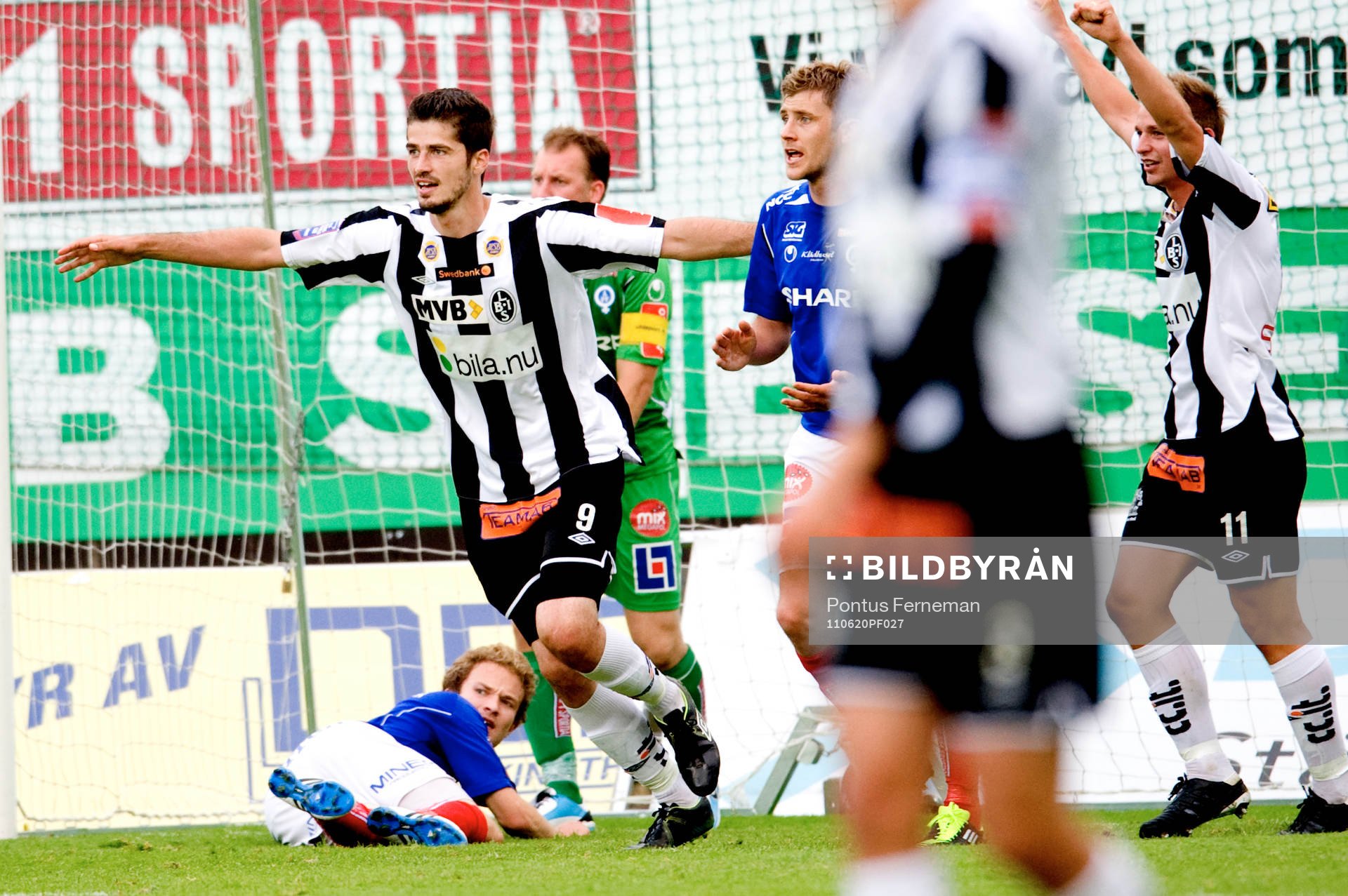  Steinar Strömnes, Åtvidaberg, självmål, Ajsel Kujovic, Landskrona jubel