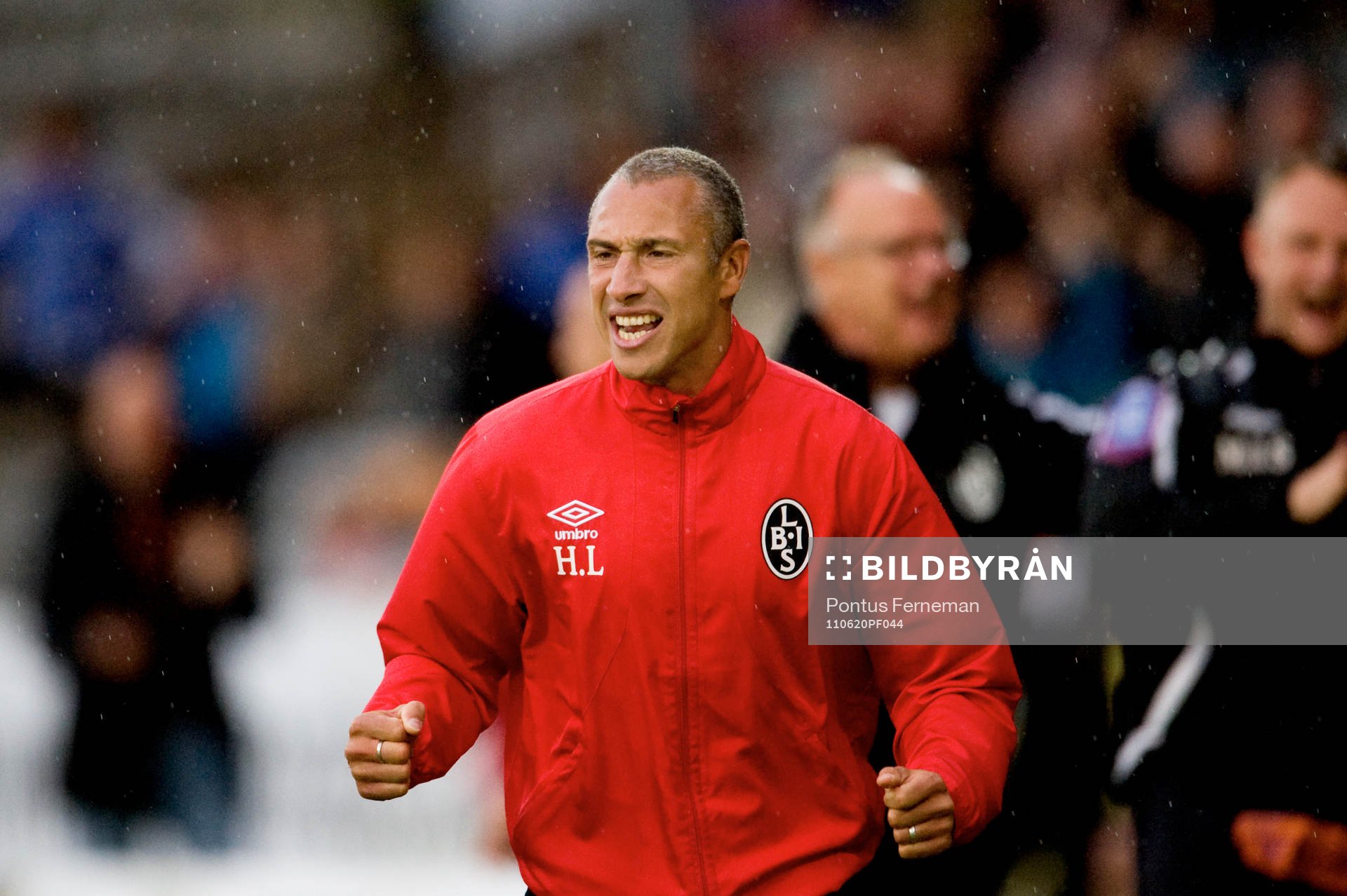  Henrik Larsson, tränare, jubel.