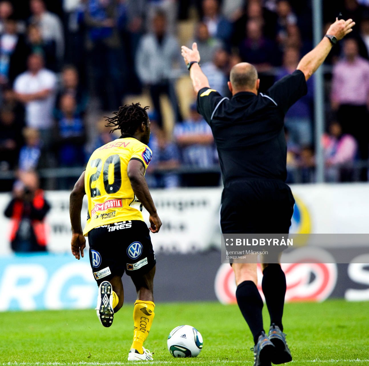 Amadou Jawo, Elfsborg och domare Martin Hansson