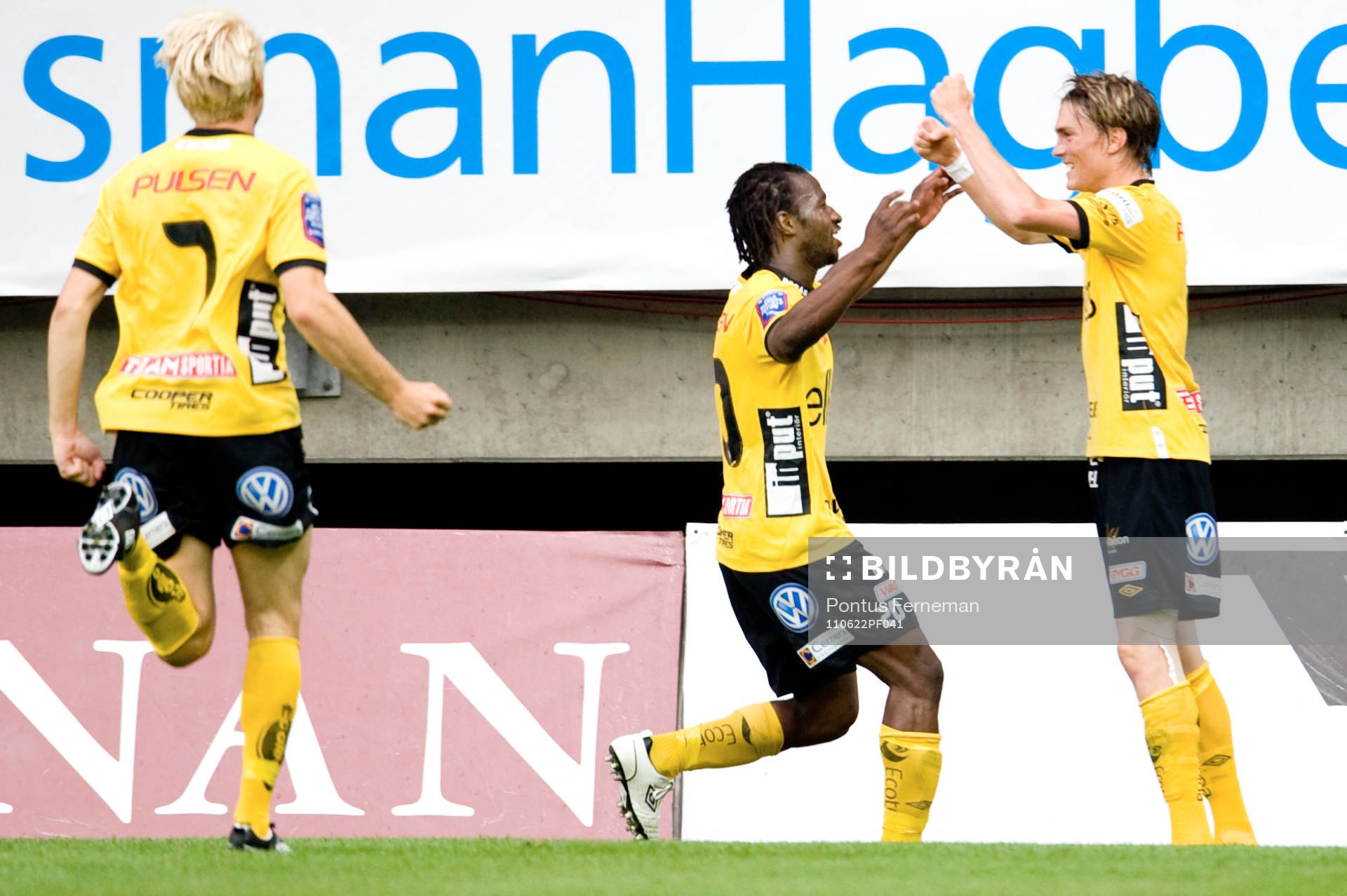 Johan Larsson, Amdou Jawo, Lasse Nilsson, Elfsborg, jubel