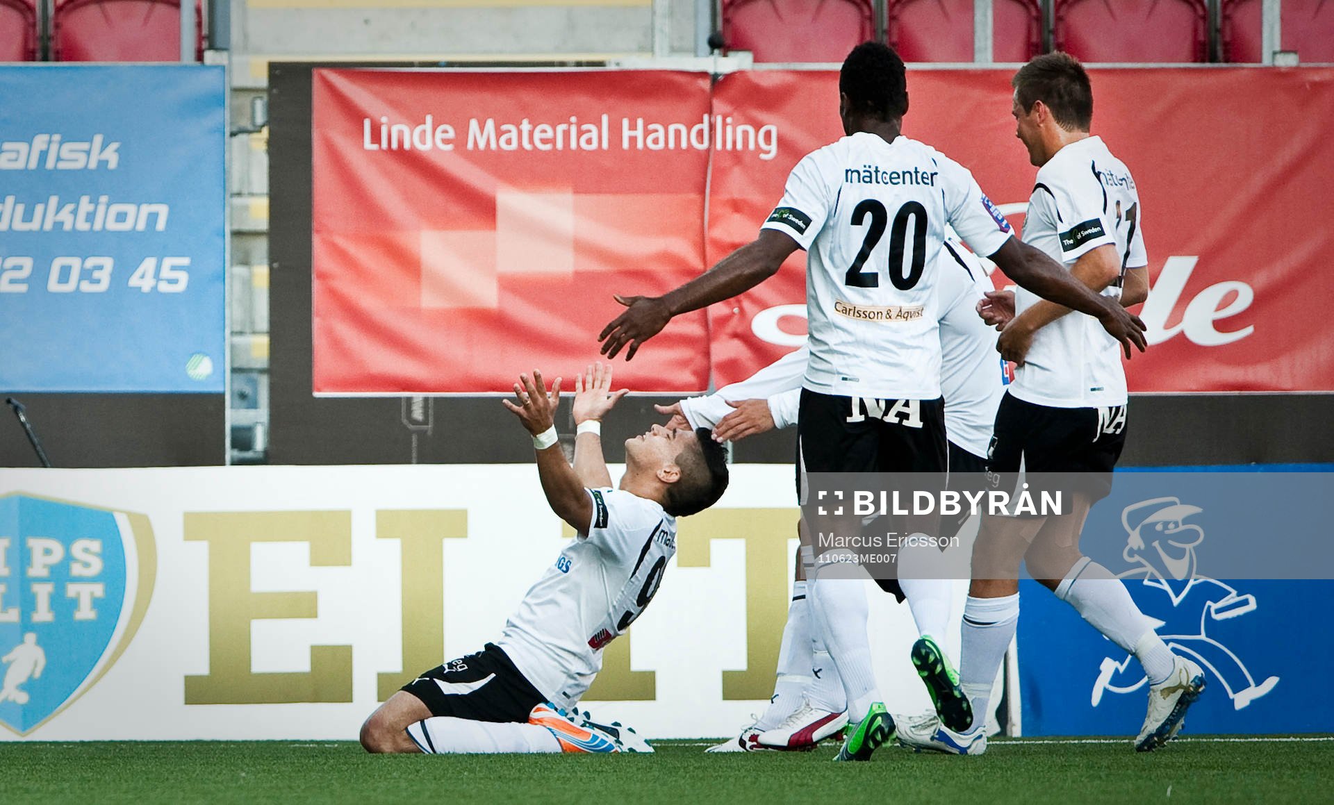  Paulo De Oliveira, Örebro jubel efter 1-0 på straff
