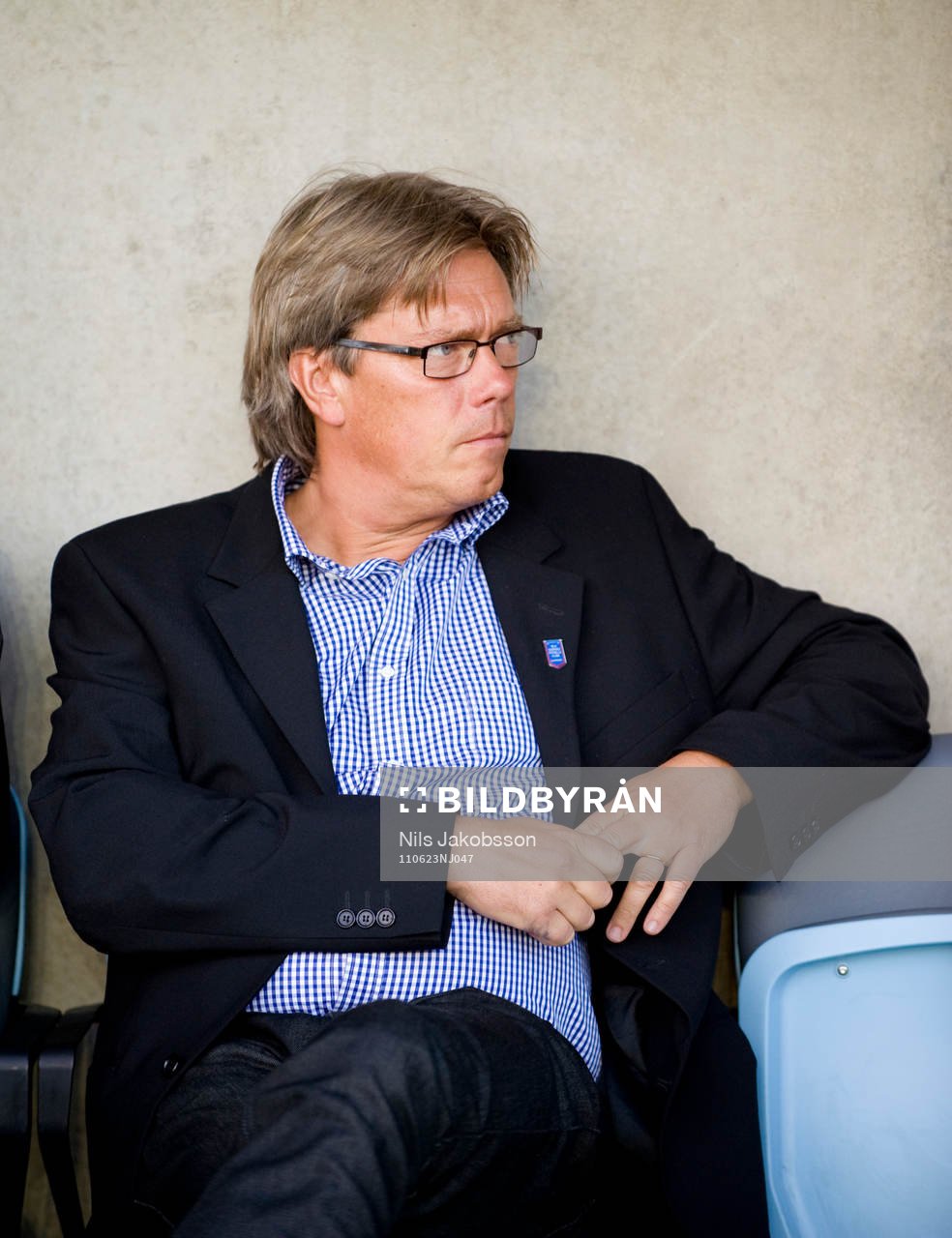 Per Olsson, tränare Gefle i sin turkavaj