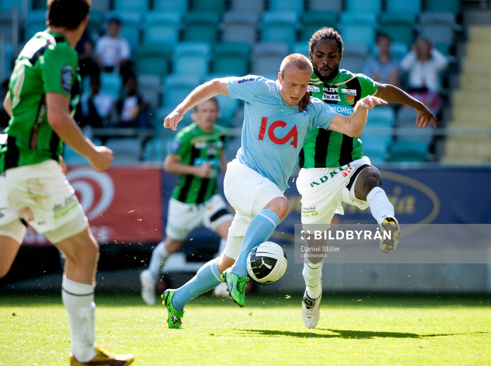 Daniel Larsson, Malmö FF, Richard Ekunde, Gais